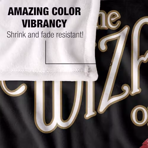 Warner Bros. The Wizard Of Oz Classic Logo Super Soft Fleece Throw Blanket, Multicolour, W/D/H: 91 x 147 cm – 3