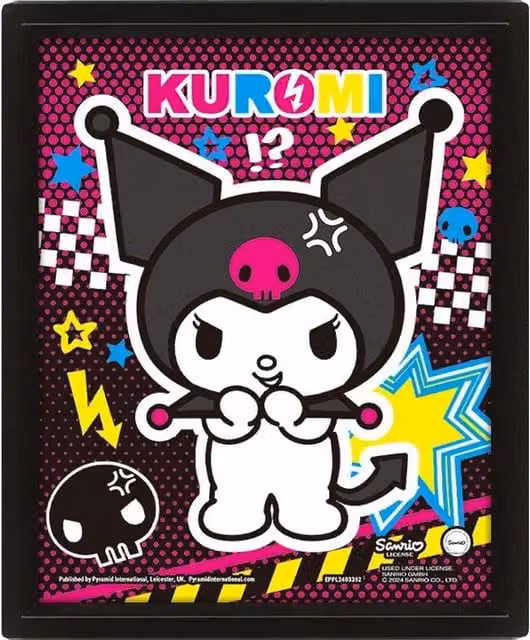 Sanrio Punky 3D Print Multicolour Rectangular Paper Poster
