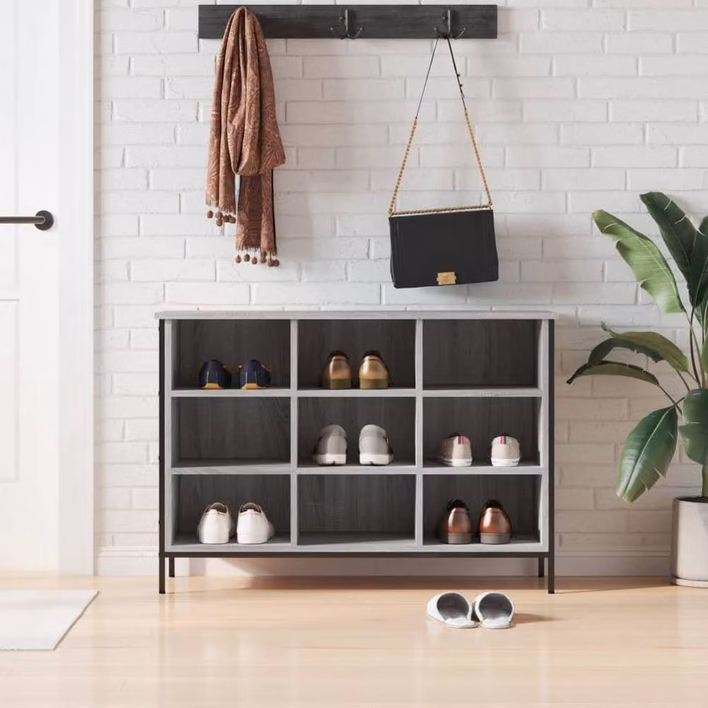 Berkfield Home Grey Sonoma Shoe Cabinet W/D/H: 100 x 35 x 70 cm – 2