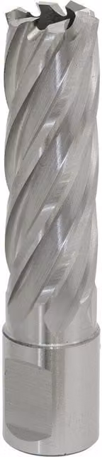 Loops M2 Steel Annular Metal Core Drill Bit 18mm Diameter x 50mm Depth with 19mm Shank in Silver