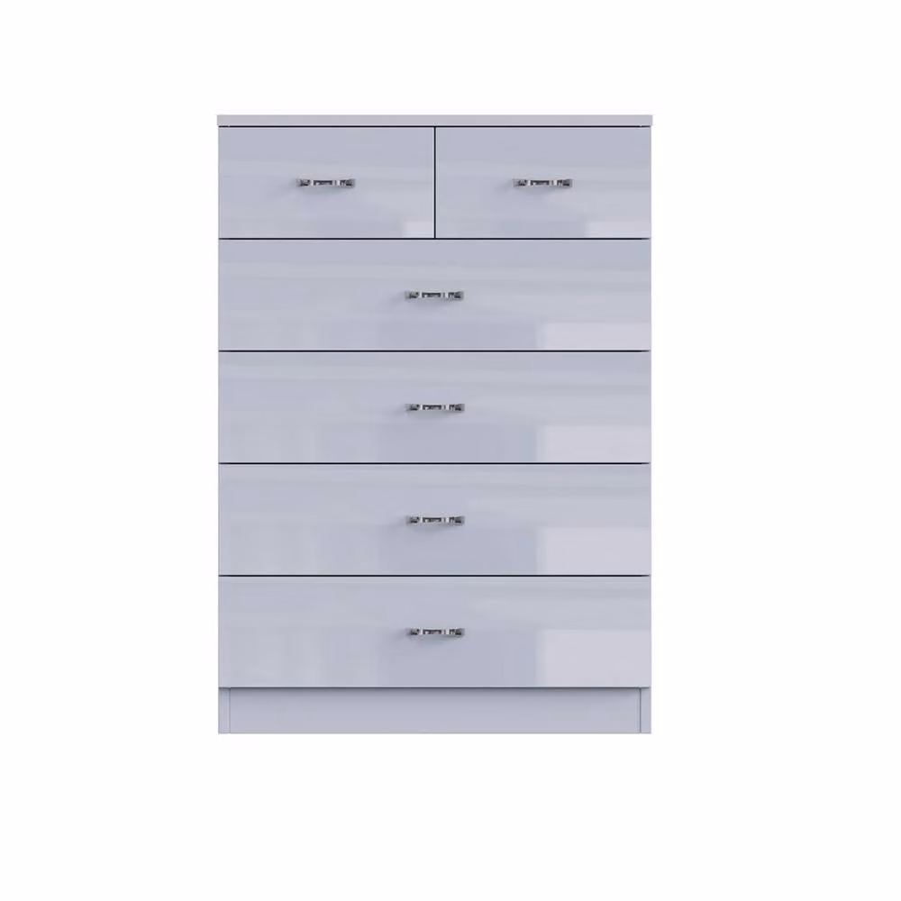 FORGEVIO 6 Drawer Chest of Drawers in Grey Metal – 2