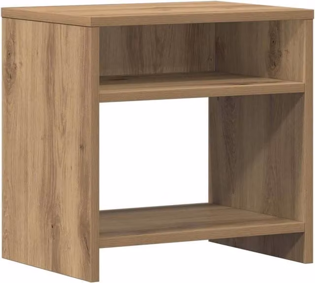 Berkfield Home Artisan Oak Bedside Cabinet in Brown, W/D/H: 40 x 30 x 40 cm
