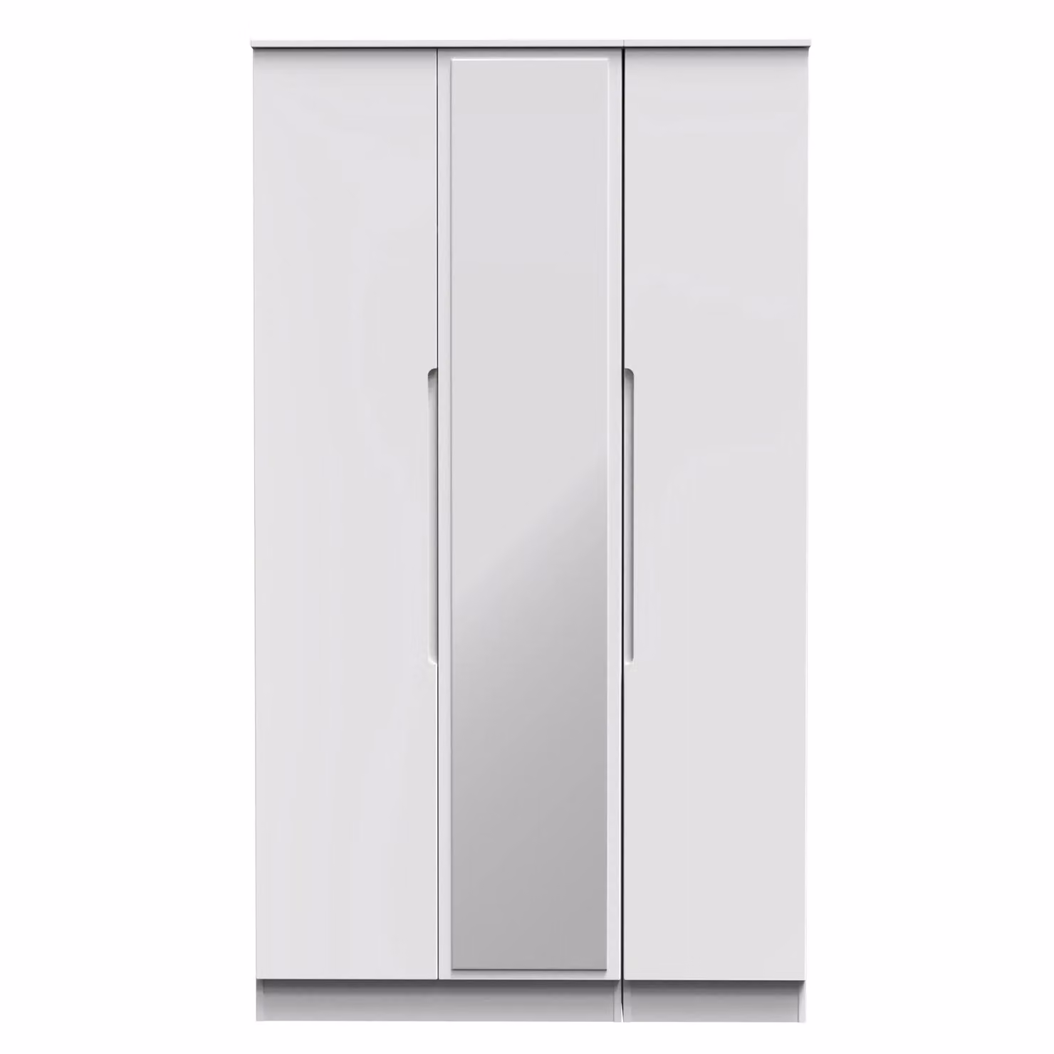 2 U Lucca Tall Triple Mirror Wardrobe in White – 2
