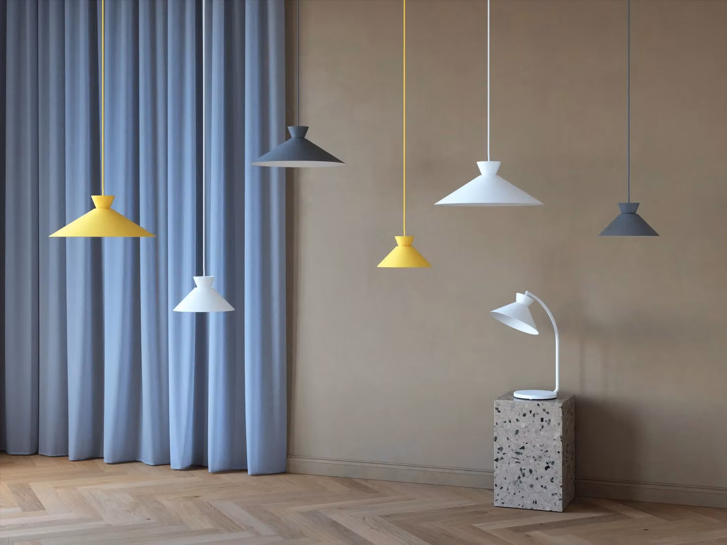 Nordlux Dial Suspended Pendant Light in White Metal, Diameter: 45 cm, E27 – 2