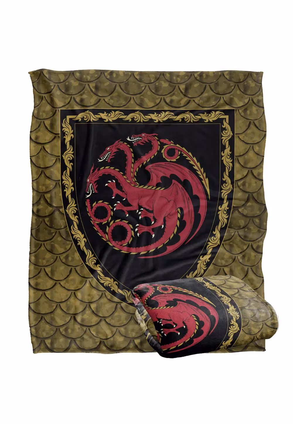 LOGOVISION House of the Dragon Silky Touch Super Soft Fleece Throw Blanket, White and Multicolour, W/D/H: 152 x 127 cm – 2