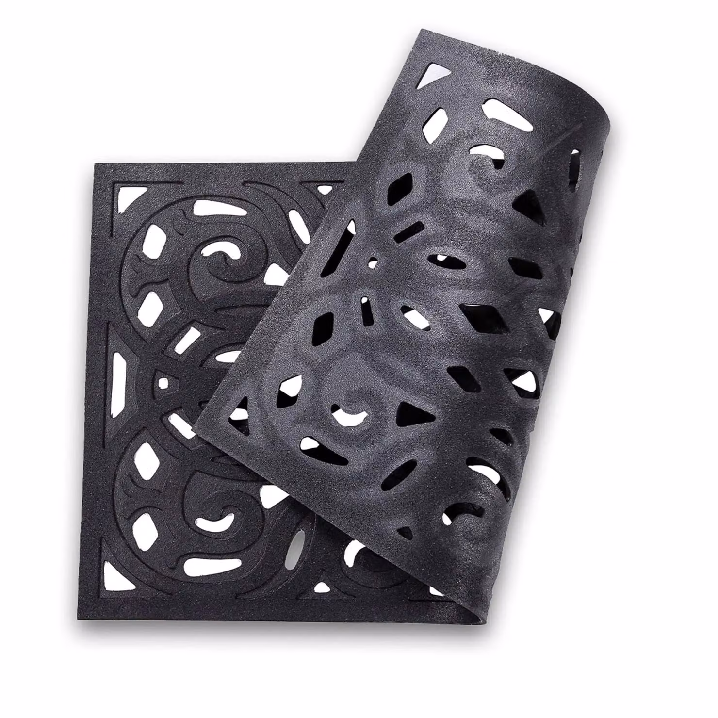 Nicoman Heavy Duty Rubber Outdoor Doormat, Black, W: 60 cm, D: 40 cm, H: 1 cm – 9