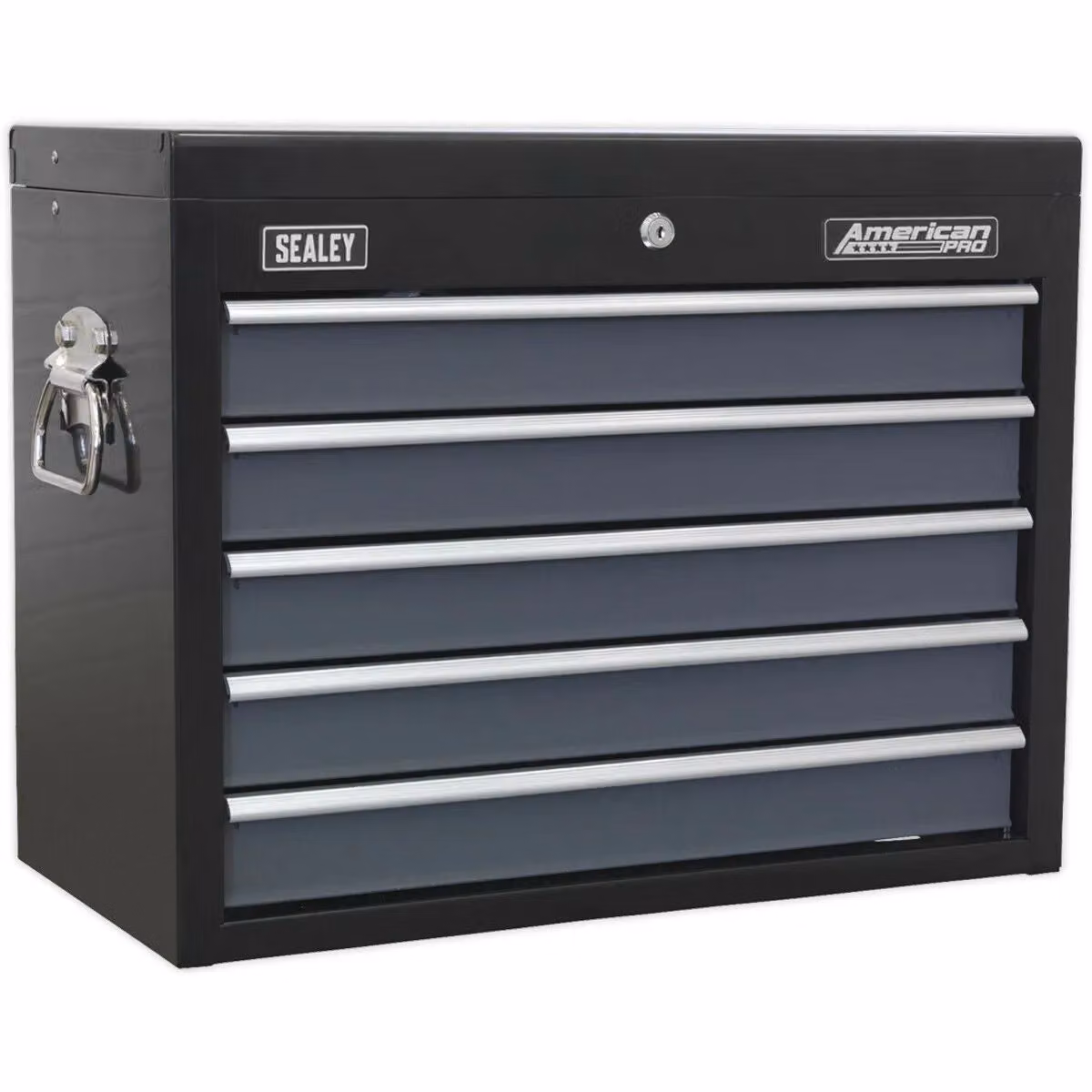 Loops Black 5 Drawer Lockable Tool Chest Storage Cabinet W: 60.0 cm, D: 30.5 cm, H: 47.0 cm – 3