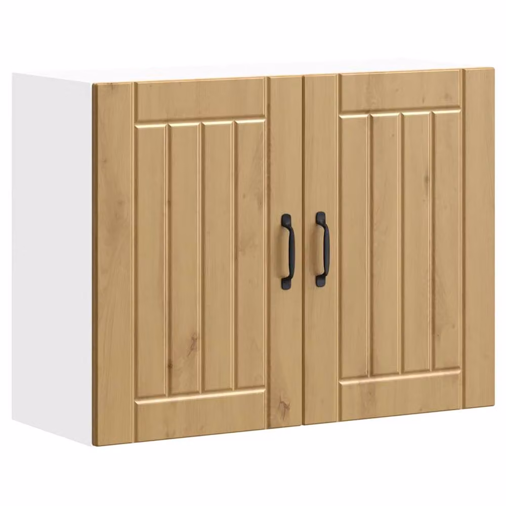 Berkfield Home Lucca Artisan Oak Kitchen Wall Cabinet in Brown, W/D/H: 80 x 31 x 60 cm – 2