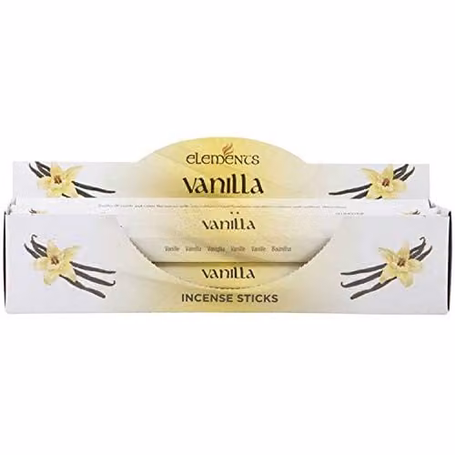 Something Different Elements Vanilla Gourmand Incense Stick 6 Pack Display Set in Multicolour and White