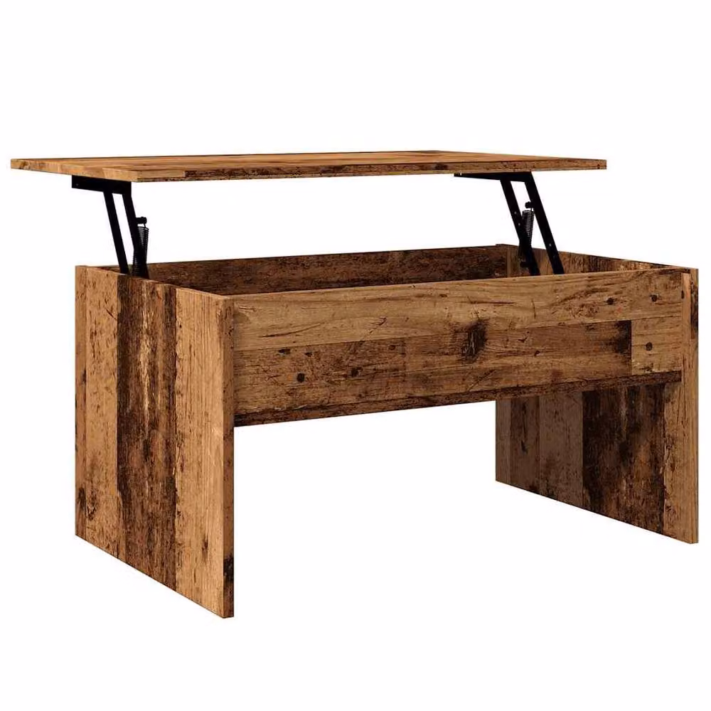 Berkfield Home Modern Coffee Table in Brown with Lift Mechanism, W/D/H: 80 x 50.5 x 41.5 cm – 4