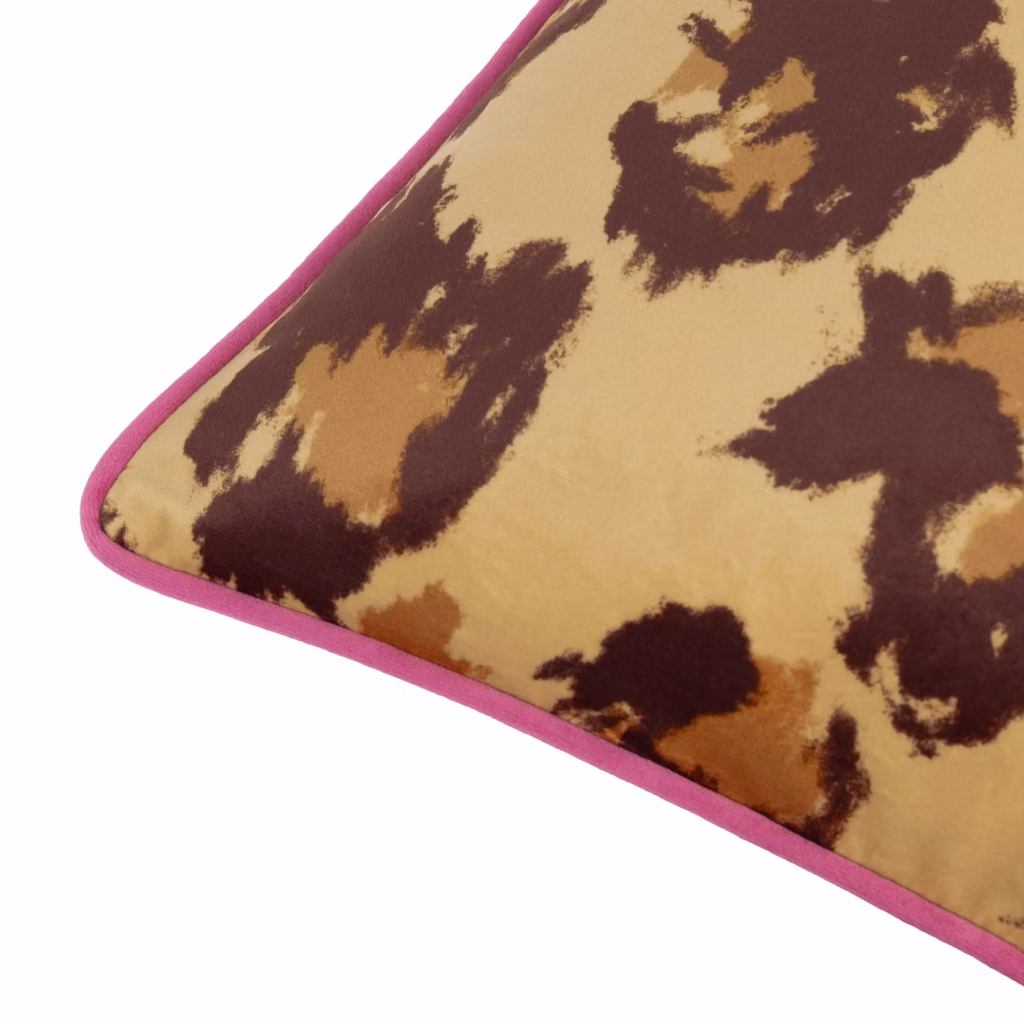 Furn True Leopard Piped Velvet Cushion, Multicolour, W/D/H: 43 x 43 x 43 cm – 5