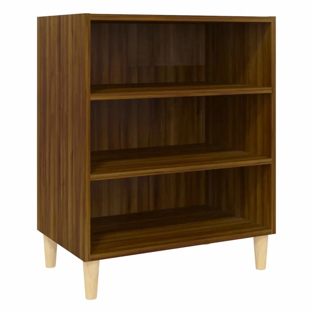 Berkfield Home Mid Century Brown Oak Sideboard, W/D/H: 57 x 35 x 70 cm – 2