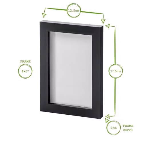 Nicola Spring Rectangular Photo Frames, Grey, Pack of 2, Fits 10 x 15 cm – 3