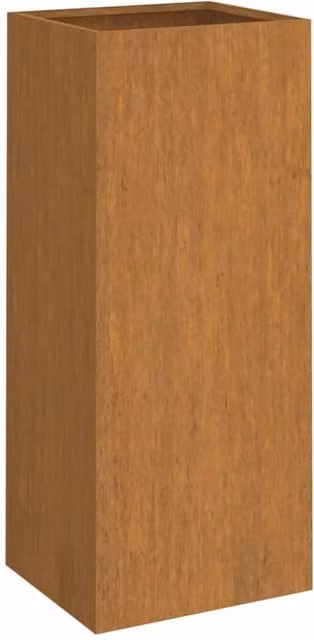 Berkfield Home Corten Steel Planter Tub in Brown, W/D/H: 32 x 29 x 75 cm – 1