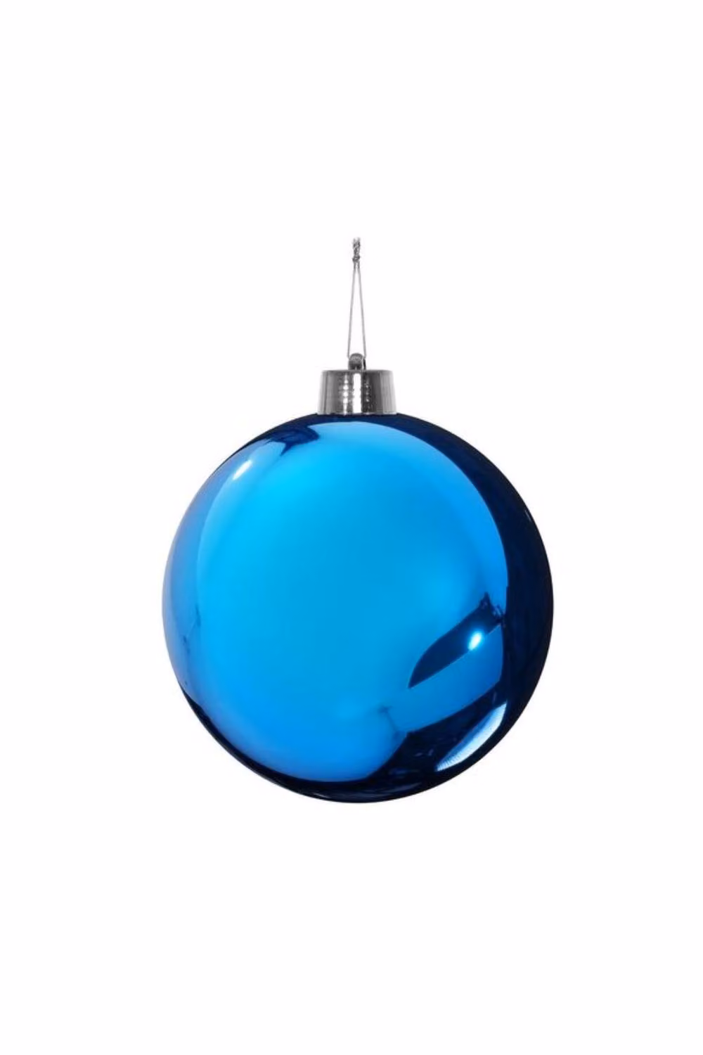 KDMD Blue Shiny Shatterproof Christmas Bauble, Diameter: 20 cm – 2