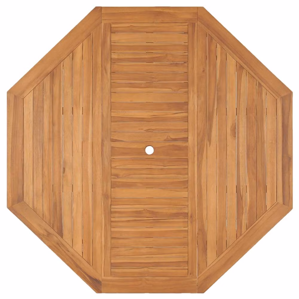 Berkfield Home Garden Table in Brown Solid Teak Wood, W/D/H: 150 x 150 x 75 cm – 2