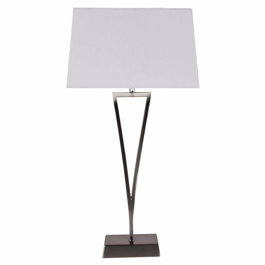 Pagazzi Lizzie Touch Table Lamp in White and Chrome, Height: 49.5 cm – 2