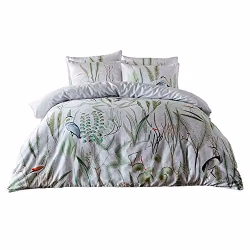Paoletti Aaliyah Single Cotton Duvet Cover and Pillowcase Set, Multicolour, Pillowcase: 50 x 75 cm – 1