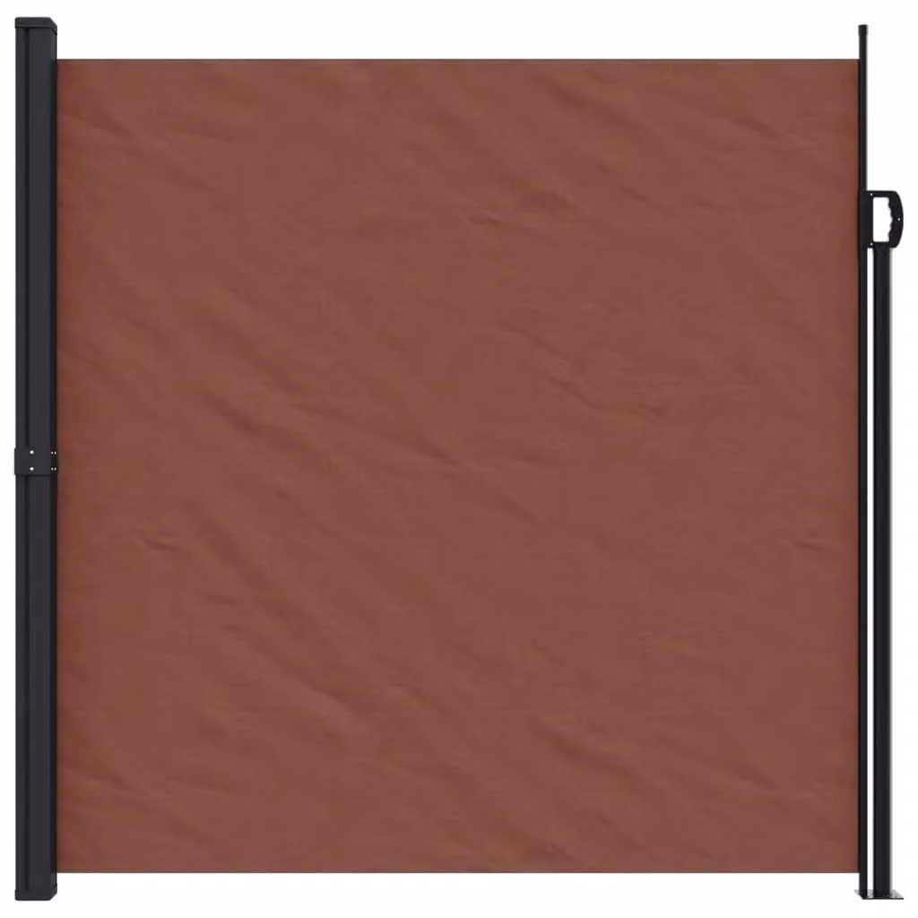 Berkfield Home Retractable Side Awning in Brown, W 200 cm x H 500 cm – 2