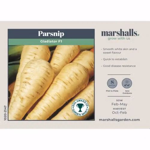 Unwins Parsnip Gladiator Vegetable Seeds – 3