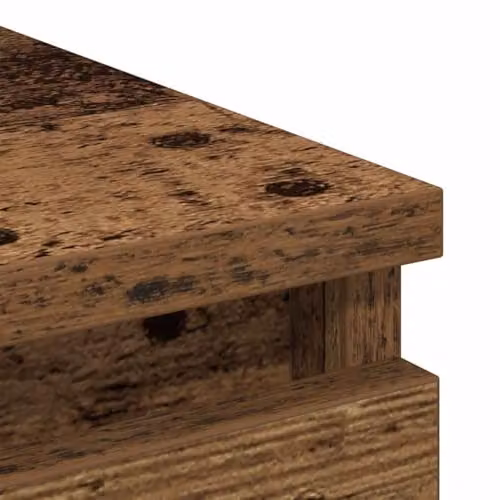 vidaXL Rustic Old Wood Sideboard in Brown, W/D/H: 37.5 x 35 x 76 cm – 3