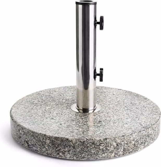 Christow 22kg Round Grey Granite Parasol Base