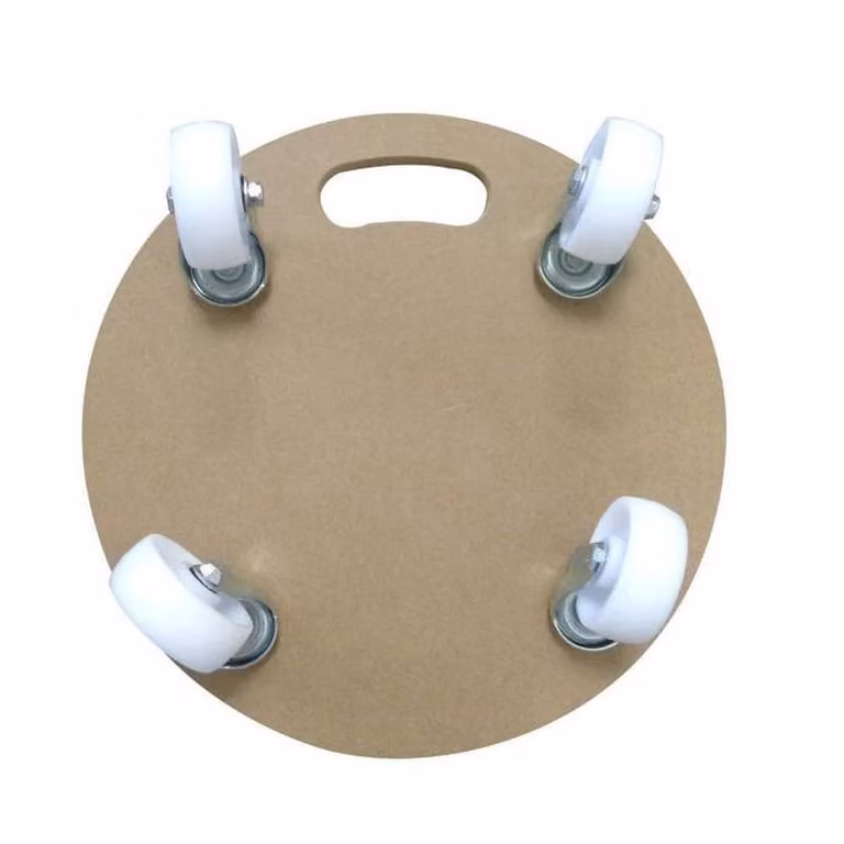 NESTLUNE Brown MDF Furniture Transport Roller Dolly Trolley, W: 100 cm, D: 40 cm