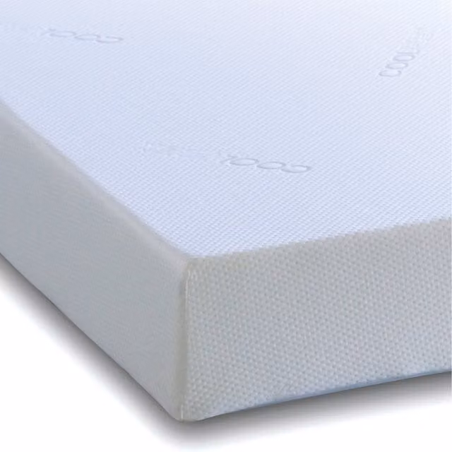 Kidsaw Antibacterial Reflex Foam Single Mattress, White, W/D/H: 90 x 190 x 15 cm