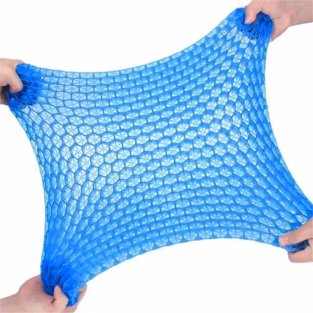 Kelvenix Ergonomic Pressure Relief Gel Honeycomb Wheelchair Seat Pad, Blue, W/D/H: 120 x 120 x 120 cm