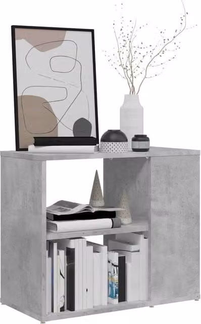 Berkfield Home Side Cabinet in Concrete Grey, W/D/H: 60 x 30 x 50 cm – 1