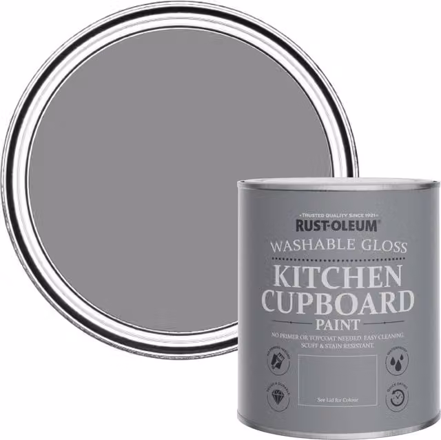 Rust-Oleum Kitchen Cupboard Paint in Gloss Finish, Iris, 0.75 l