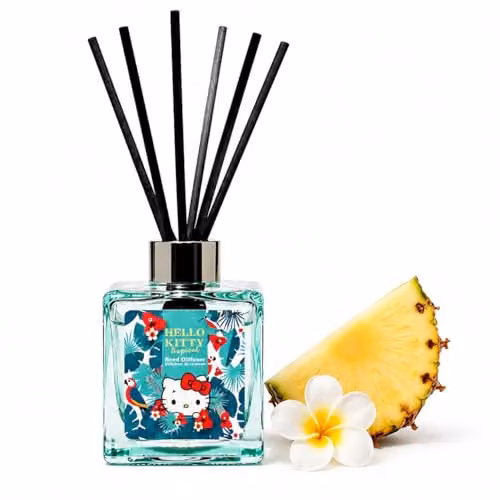 Hello Kitty Seasons Tropical Pineapple Reed Diffuser, 100ml