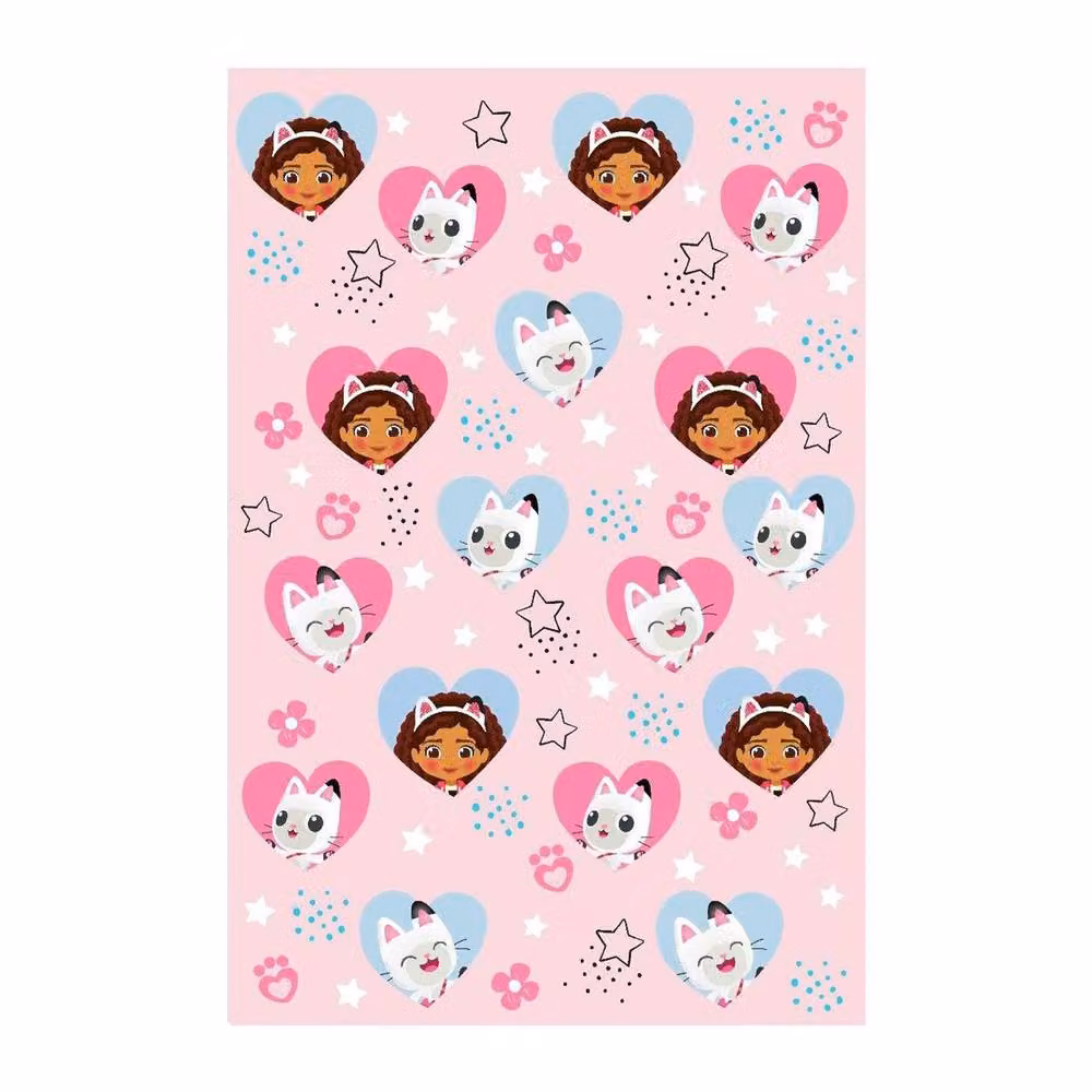 Gabby's Dollhouse Pink Fleece Gabby and Pandy Paws Blanket for Crib – 2