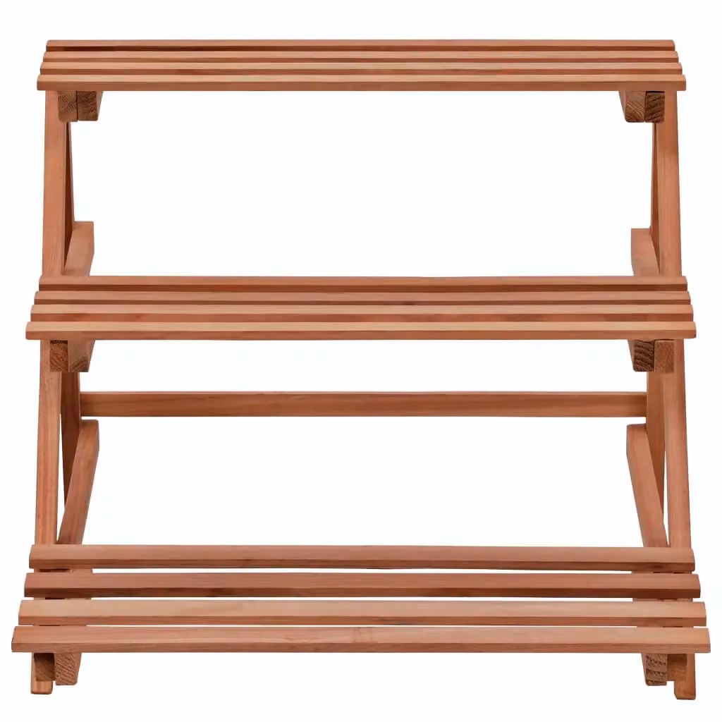 Berkfield Home 3-Tier Rustic Cedar Wood Plant Stand in Brown, W/D/H: 48 x 45 x 40 cm – 2