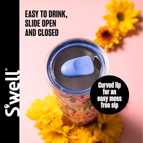 S'well Steffi Lynn Floral Stainless Steel Tumbler, Multicolour, 700ml – 3