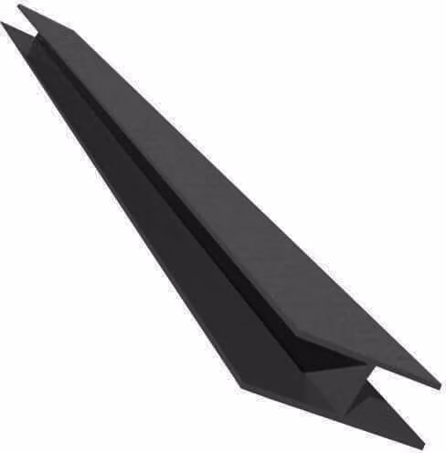 Freefoam Dark Grey Smooth Soffit H Trim, 5m