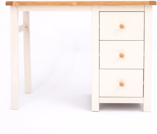 Cabinet Bits Maggiori 3 Drawer Dressing Table in White Pine Wood