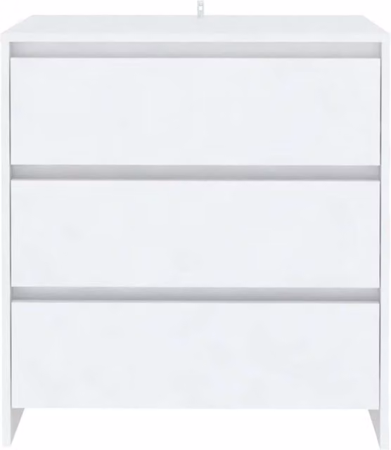 Berkfield Home White Matt MDF Sideboard W/D/H: 70 x 41 x 75 cm
