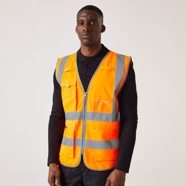 Regatta Men's Hi-vis Executive Vest in Orange, Size: XXXL – 1
