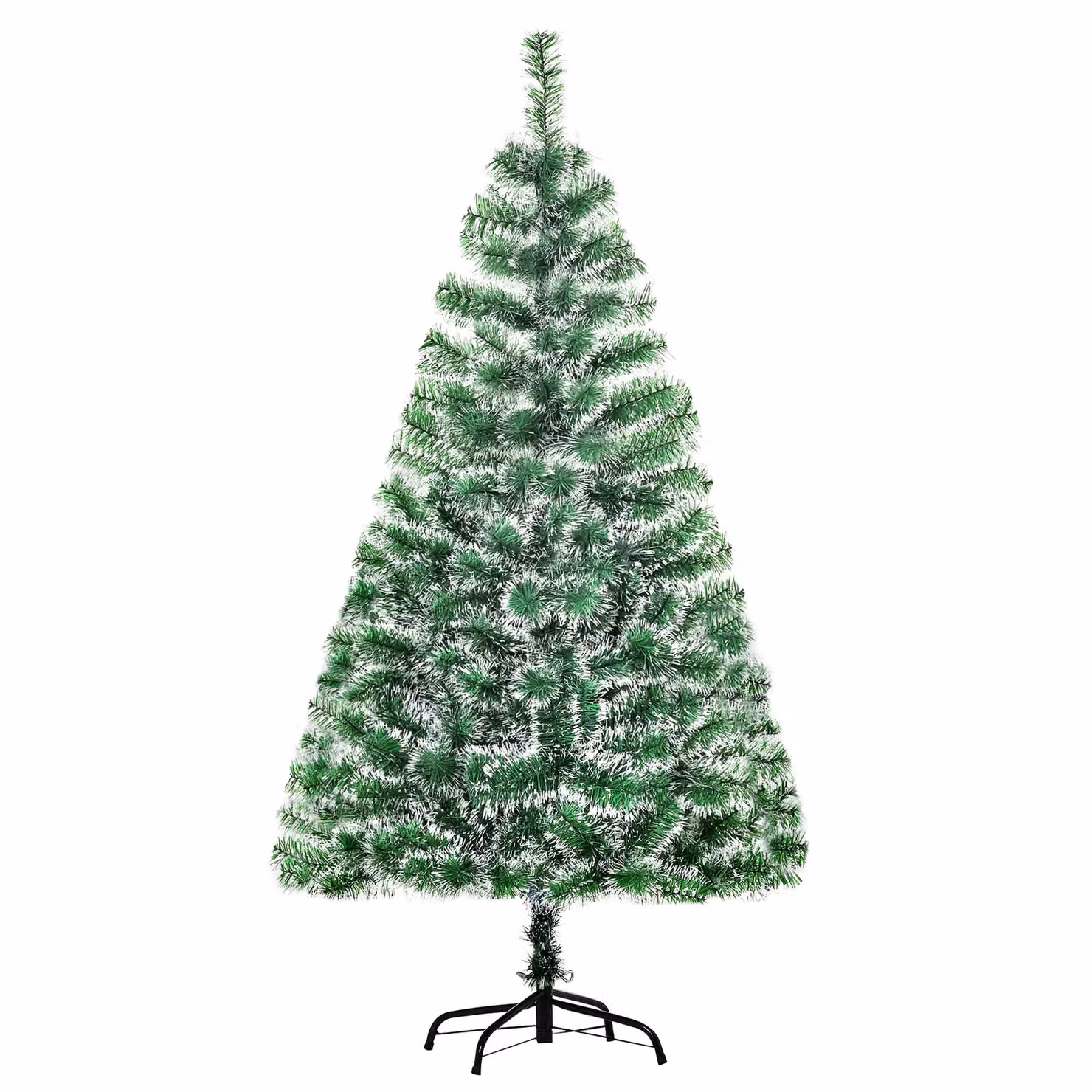 HOMCOM 5ft Green Artificial Christmas Tree with Metal Stand – 2