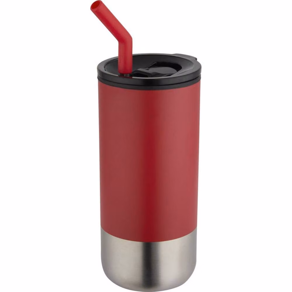 Floso Grayson Red Solid Tumbler, 480ml – 3