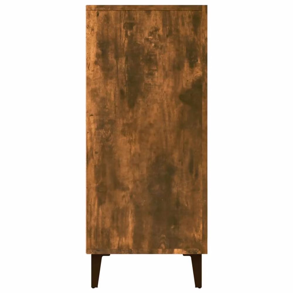 Berkfield Home Smoked Oak Sideboard in Brown, W/D/H: 90 x 34 x 80 cm – 4