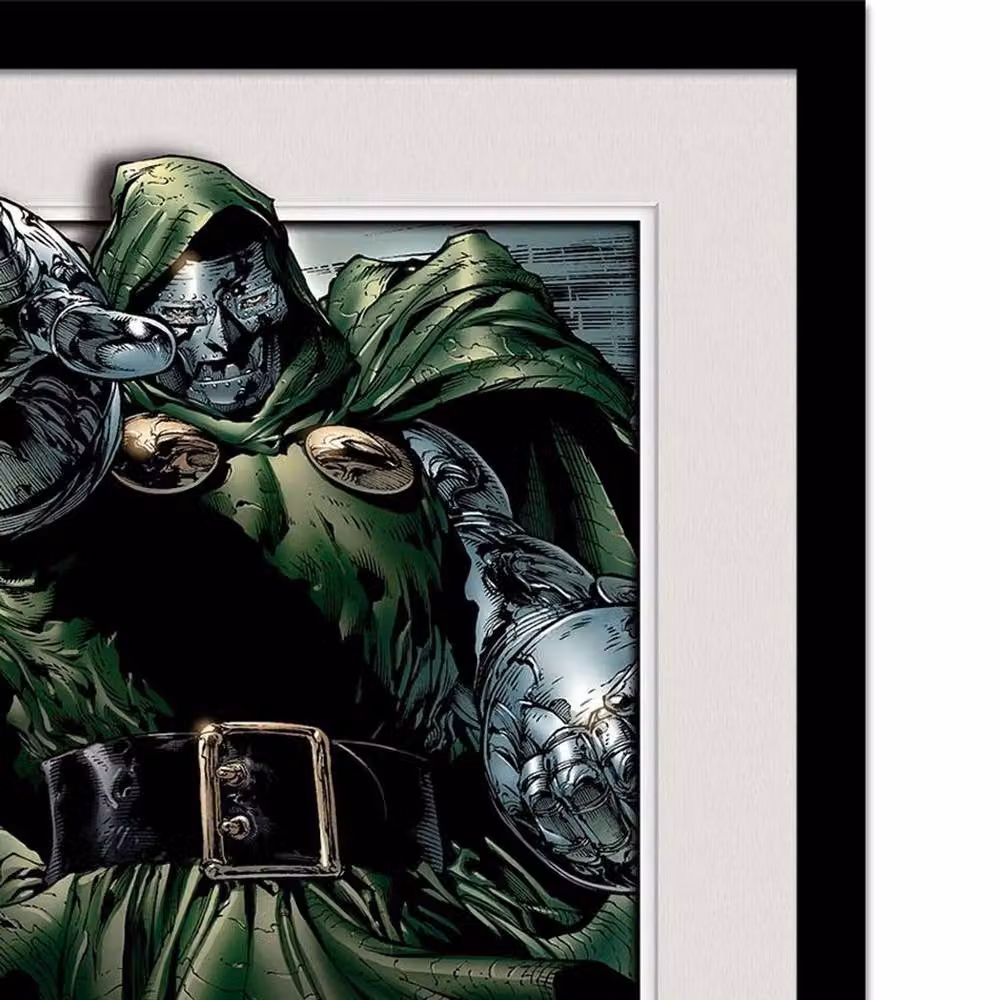 Marvel Doctor Doom Rule Framed Graphic Paper Poster in Grey and Multicolour – 2