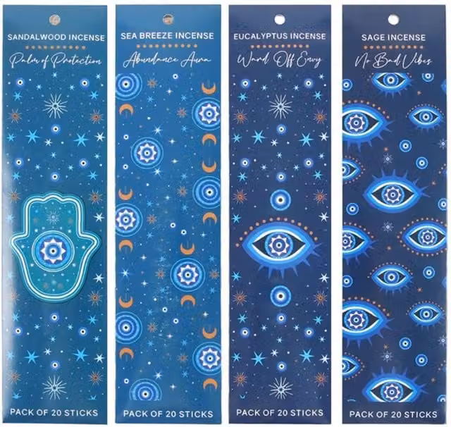 KDMK Starry Eyed Incense Gift Celestial Fragrance Packs in Brown and Blue