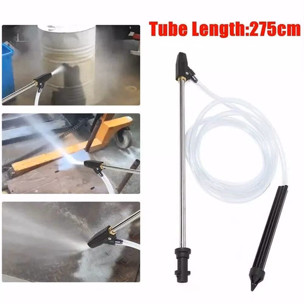 Nordara Pressure Washer Sandblasting Kit with Wet Sandblaster Lance Jet in Transparent – 5