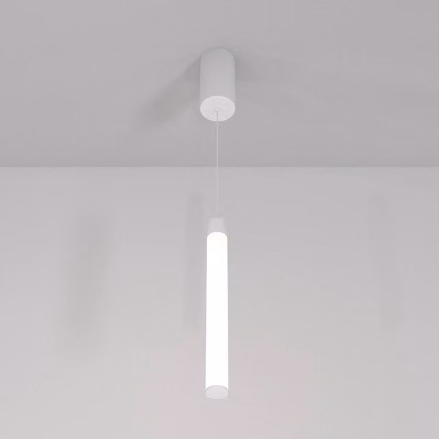 Maytoni Ray Slim LED Pendant Light, White, 50.6 cm, 3000K Warm White