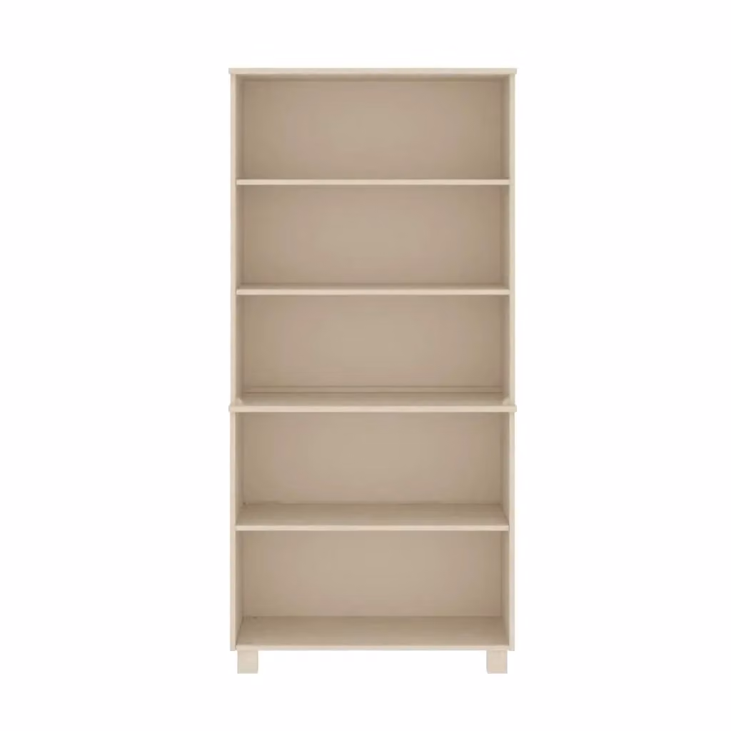 Berkfield Home Hamar Rustic Solid Wood Pine Highboard in Honey Brown and Beige – 2