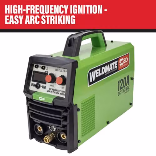 SIP Weldmate Pro DC TIG Inverter Welder 230V 120A TIG/ARC Portable Welding Machine, Green – 2