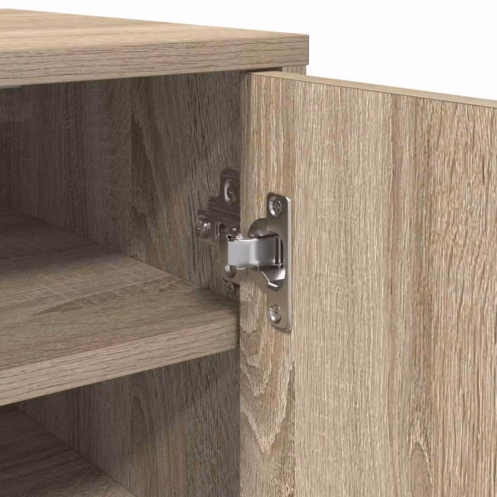 Berkfield Home Sonoma Oak Shoe Cabinet in Beige, W/D/H: 32 x 35 x 70 cm – 4