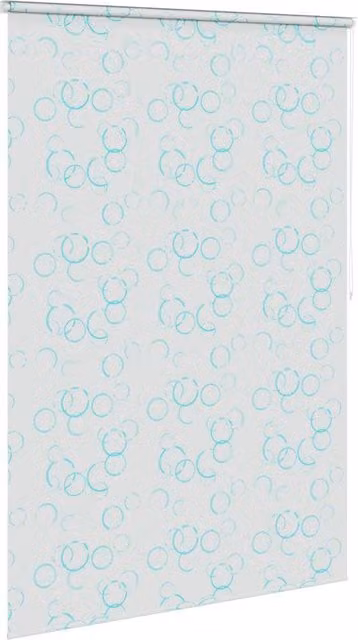 Berkfield Home Bubble Shower Roller Blind, White, W: 140 cm, H: 240 cm